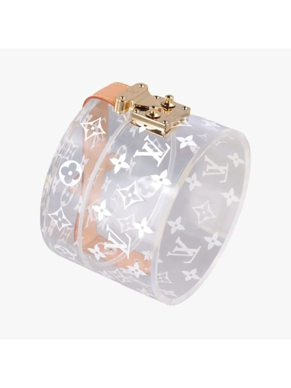 Louis Vuitton Box Scott Transparent Monogram Plexiglas Clutch